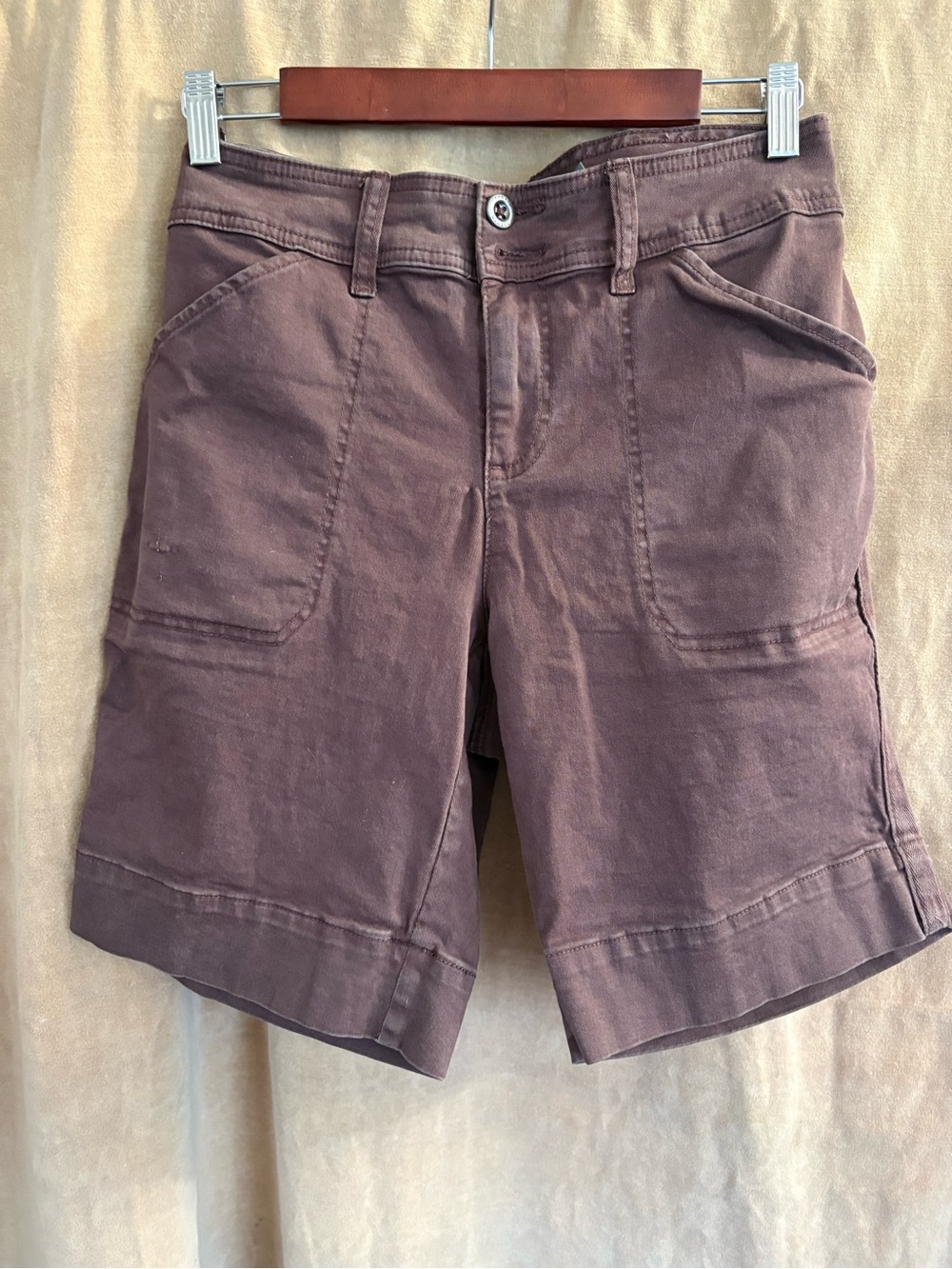 Torrid Women's Casual Cargo Bermuda Shorts in Dark Brown size 14